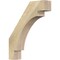 Ekena Millwork 4"W x 18"D x 22"H Merced Rough Sawn Knee Brace, Douglas Fir BRC04X18X22MRC00RDF - alternate 1